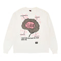 Saint Michael Brain Logo Long Sleeve Tee Shirt White Multi