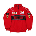 F1 Ferrari Embroidered Vintage Racing Jacket Red