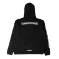 Chrome Hearts Scroll Logo Hooded Sweatshirt Black White