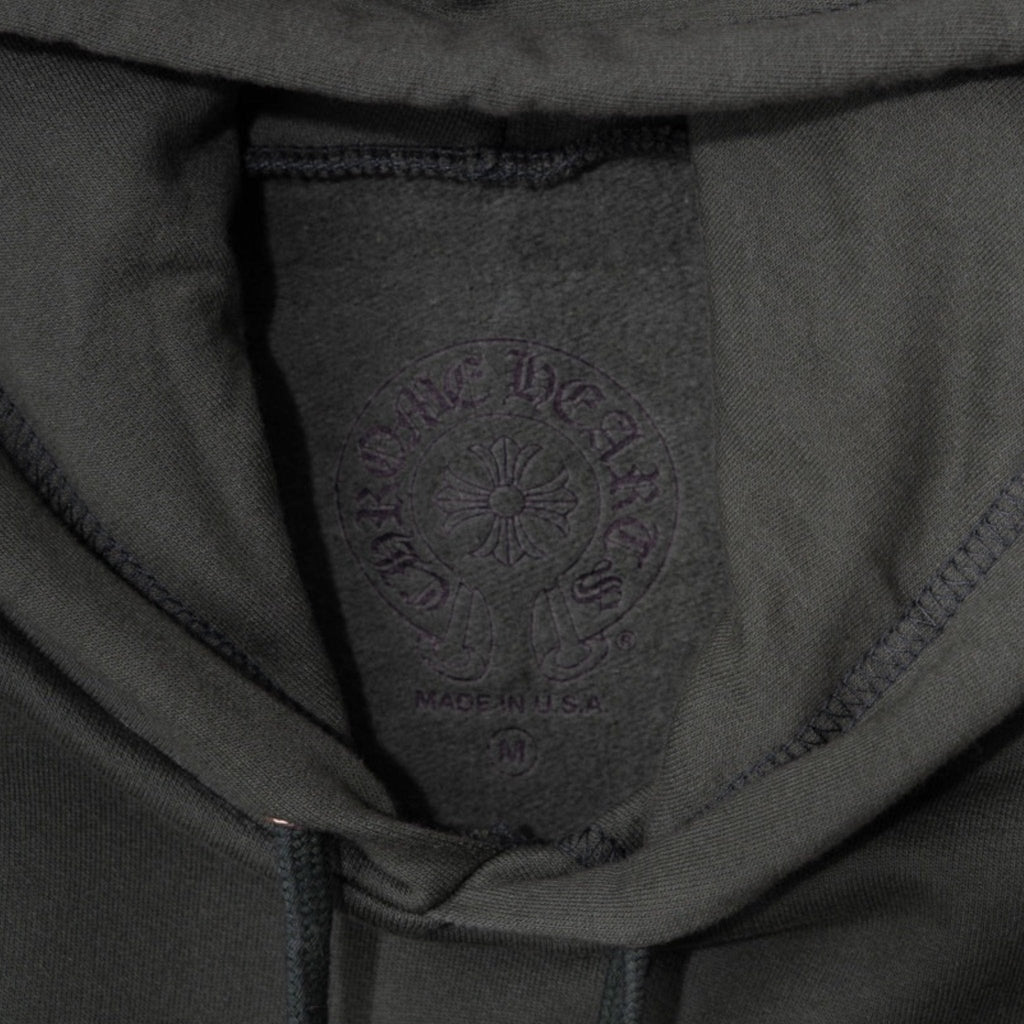 Chrome Hearts Shoulder Logo Hooded Sweatshirt Green Gold