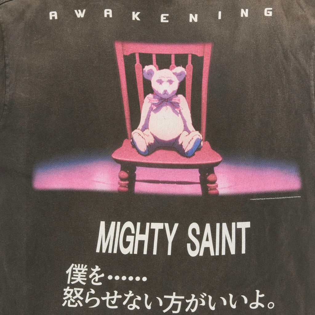 Saint Michael x Pluto Logo Long Sleeve Tee Shirt Black Multi Pre-Owned