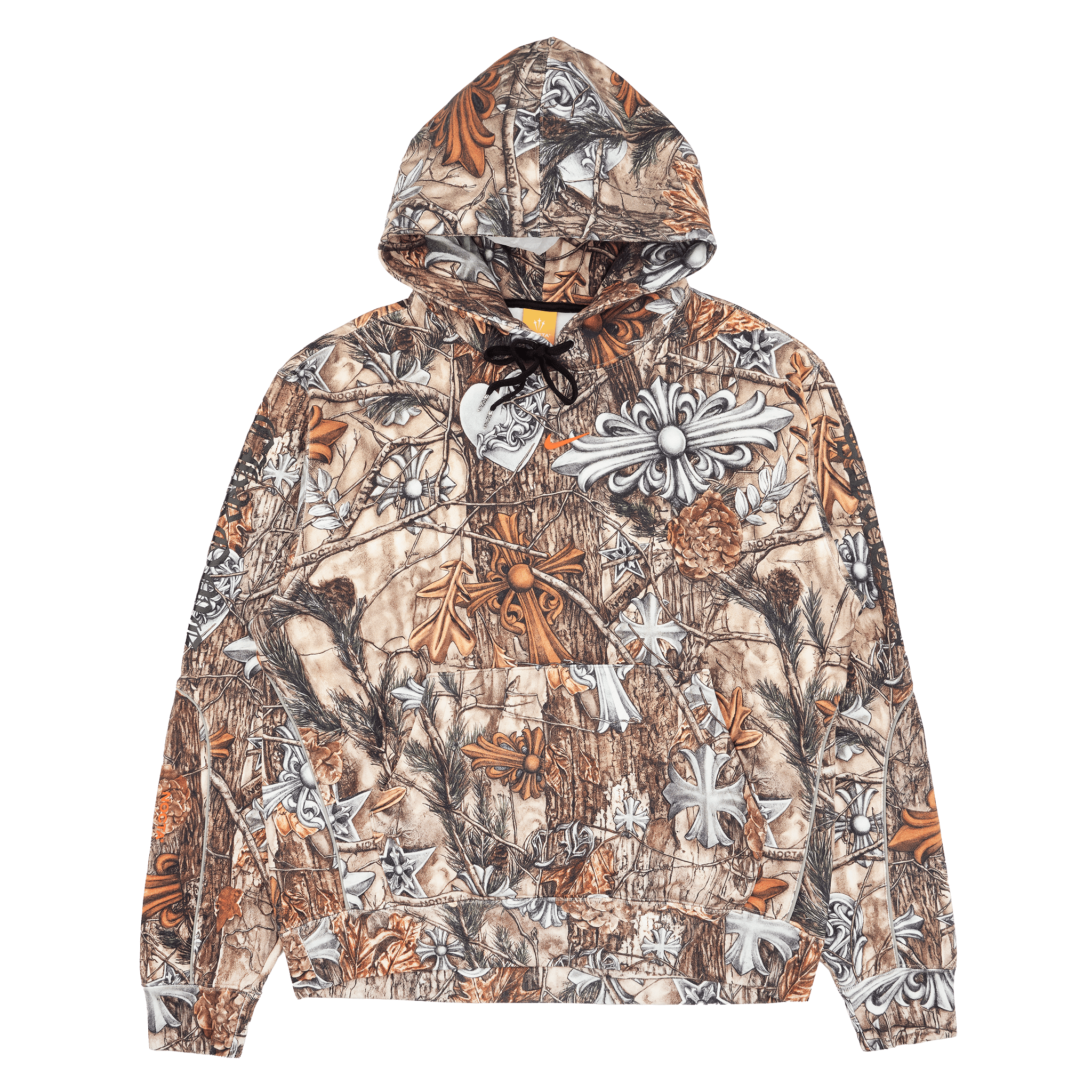 Chrome Hearts x Nike Nocta Horseshoe Motif Logo Hooded Sweatshirt Realtree Camo Multi