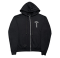 Chrome Hearts Shoulder Logo Zip Up Hooded Sweatshirt Black Pre-Owned