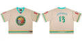 GodSpeed #13 Flame Skull V Neck Cropped Mesh Jersey
