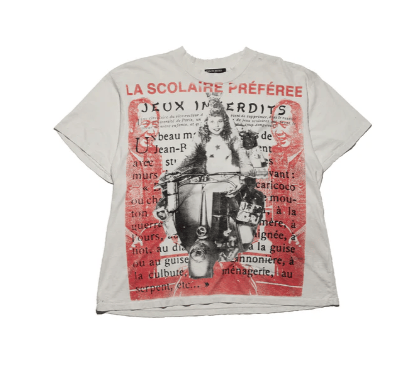 Enfants Riches Déprimés La Scolaire Preference Short Sleeve Tee Shirt White Red Black