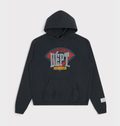 Gallery Department Field Logo Hooded Sweatshirt Vintage Black Red Yellow