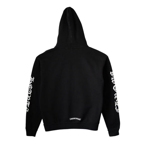 Chrome Hearts 1988 Vertical Logo Hooded Sweatshirt Black White
