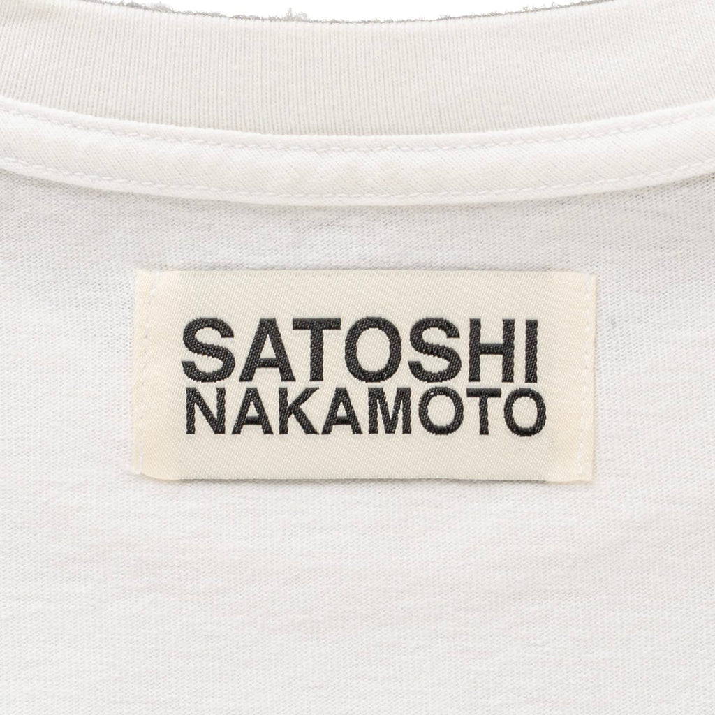 Satoshi Nakamoto A Lot On My Mind Short Sleeve Tee Shirt White Pre-Owned