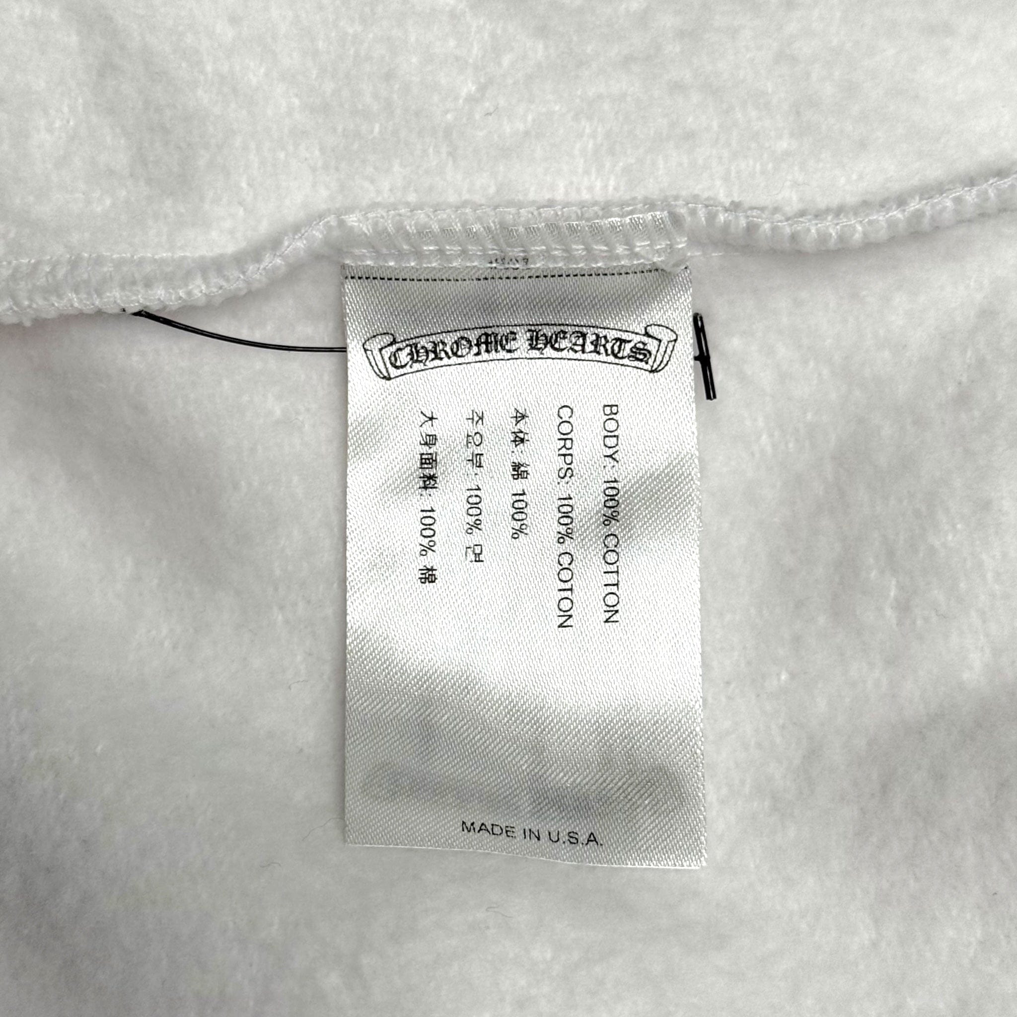 Chrome Hearts Horseshoe Floral Logo Hooded Sweatshirt White Pink