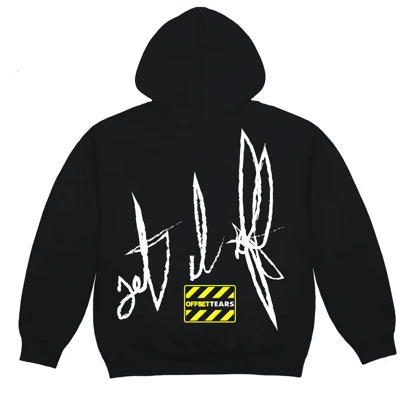 Denim Tears x Offset Set It Off Wreath Logo Hooded Sweatshirt Black Multi