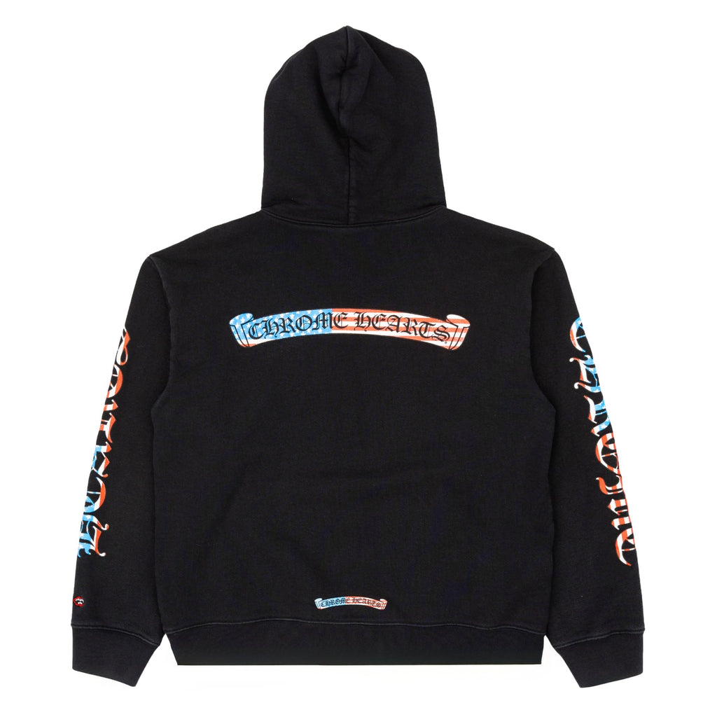 Chrome Hearts x Matty Boy USA Scroll Logo Hooded Sweatshirt Black Multi Pre-Owned