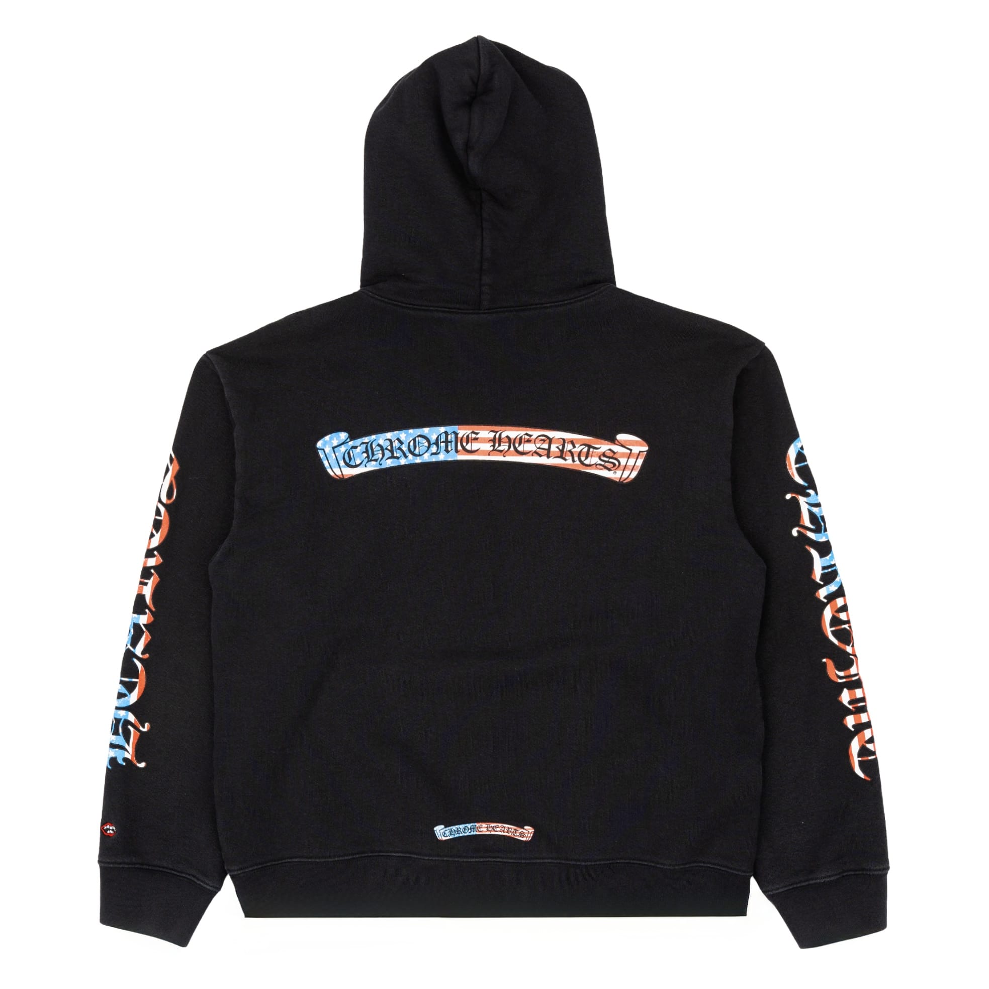 Chrome Hearts x Matty Boy USA Scroll Logo Hooded Sweatshirt Black Multi Pre-Owned