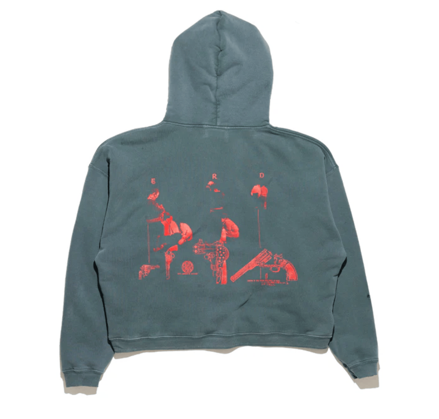 Enfants Riches Déprimés Psychotherapie De L'Adolescent Hooded Sweatshirt Antique Green Red