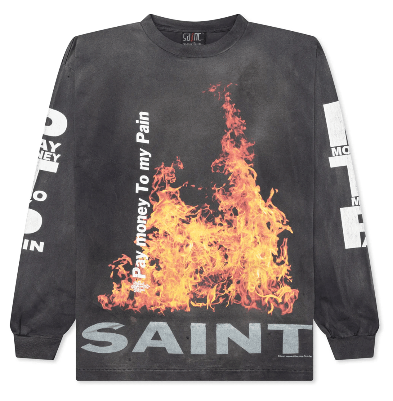 Saint Michael x PayMoney Long Sleeve Tee Shirt Black
