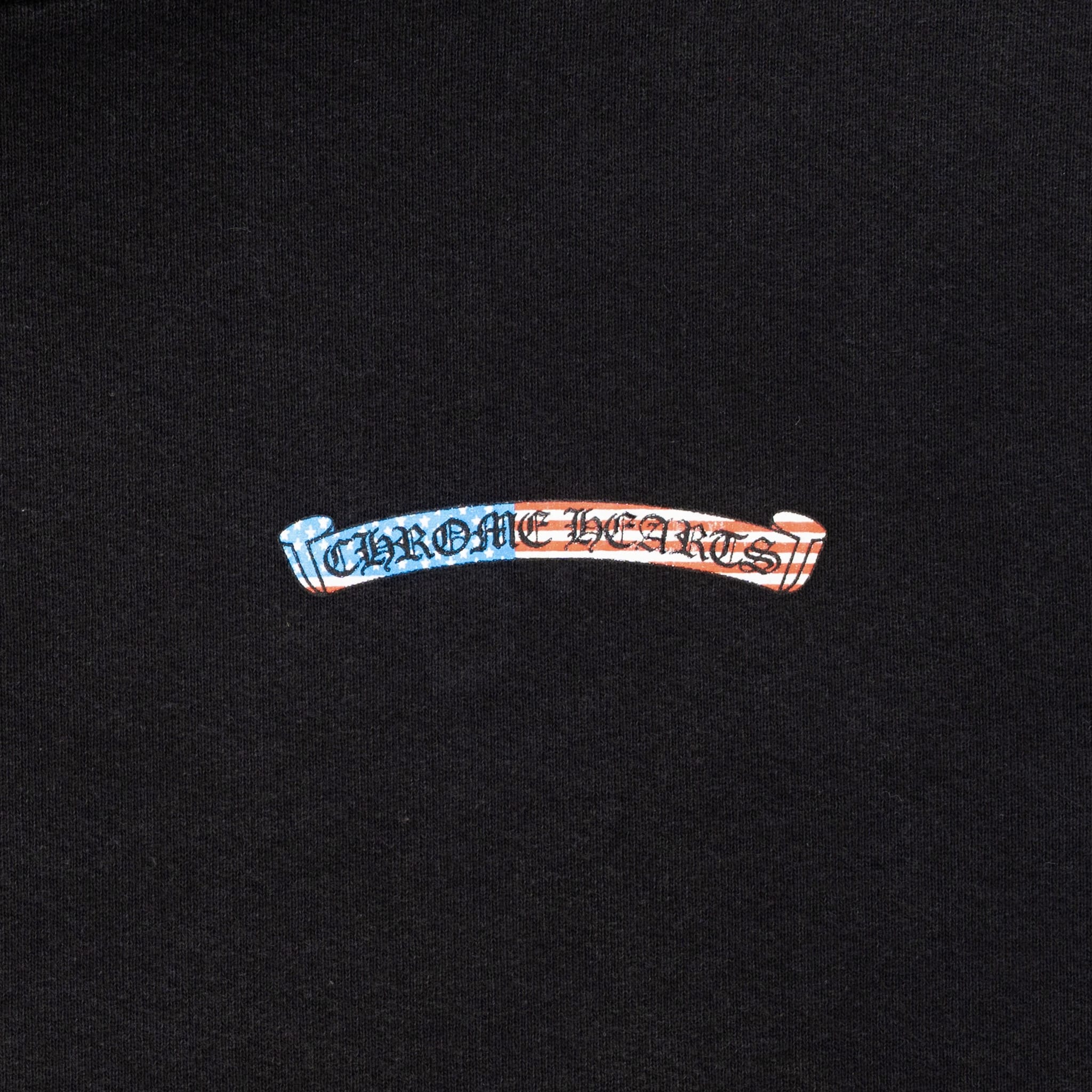 Chrome Hearts x Matty Boy USA Scroll Logo Hooded Sweatshirt Black Multi Pre-Owned