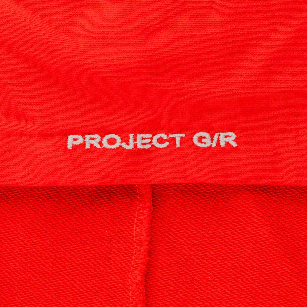 Project G/R Caffeine Parody Logo Hooded Sweatshirt Red White