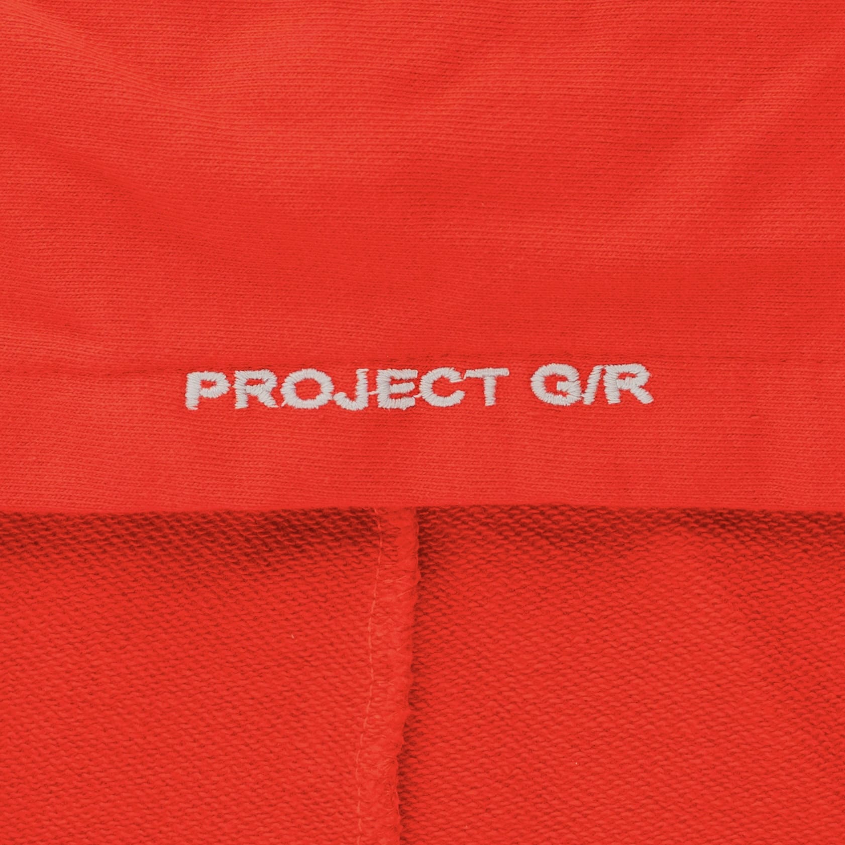 Project G/R Caffeine Parody Logo Hooded Sweatshirt Red White