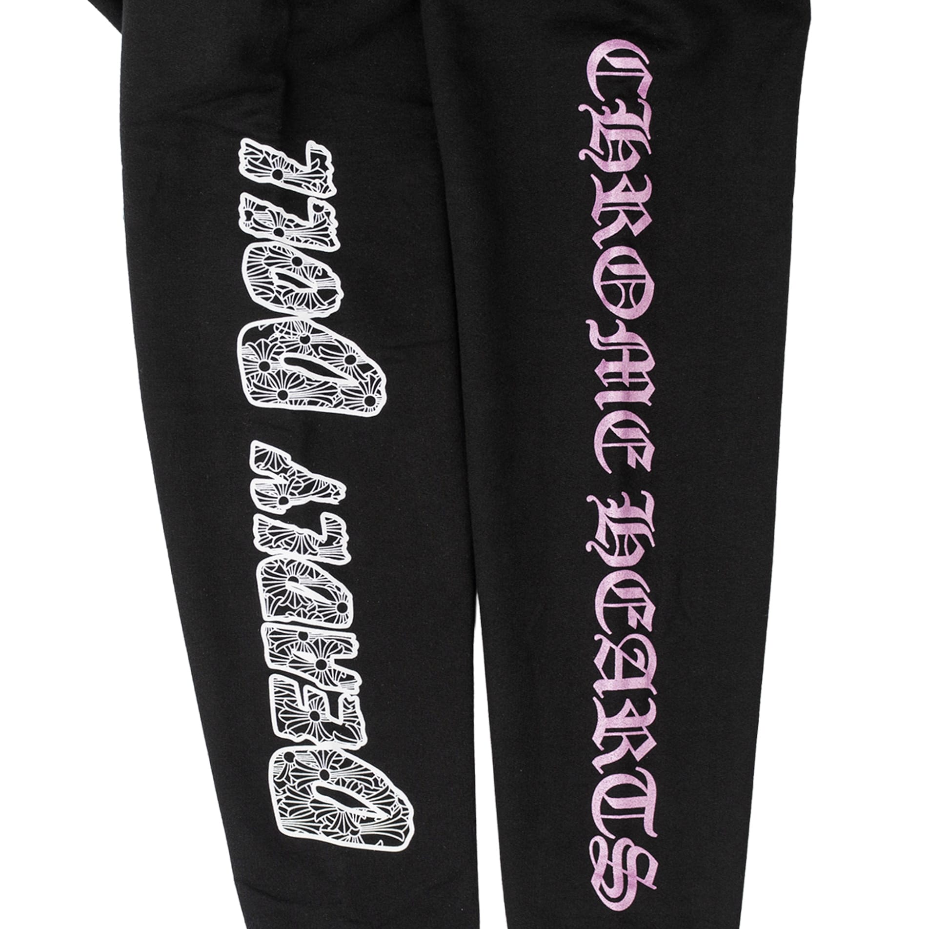 Chrome Hearts x Deadly Doll Online Exclusive Plus Logo Hooded Sweatshirt Black Pink Multi
