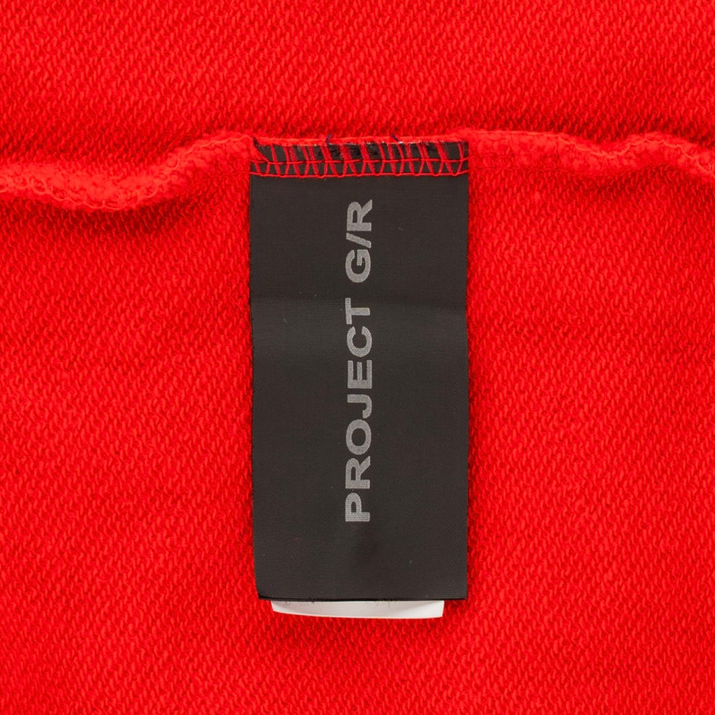 Project G/R Caffeine Parody Logo Hooded Sweatshirt Red White