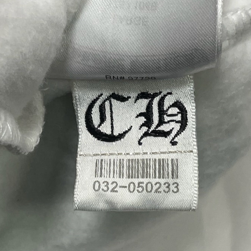 Chrome Hearts Stencil Logo Hooded Sweatshirt White Multi