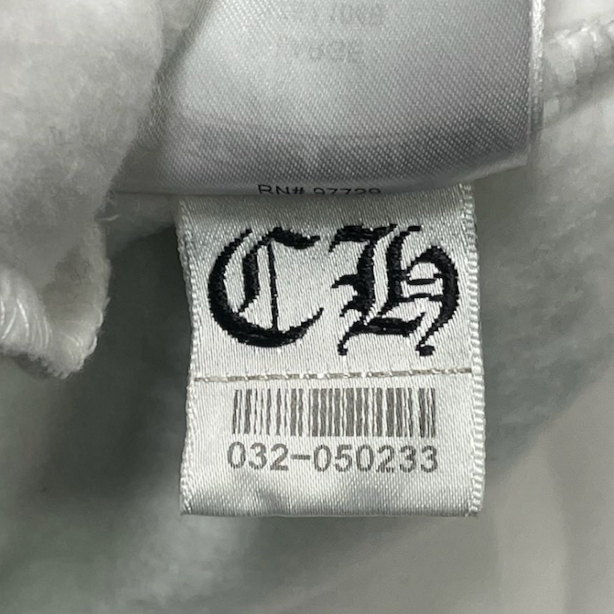 Chrome Hearts Stencil Logo Hooded Sweatshirt White Multi