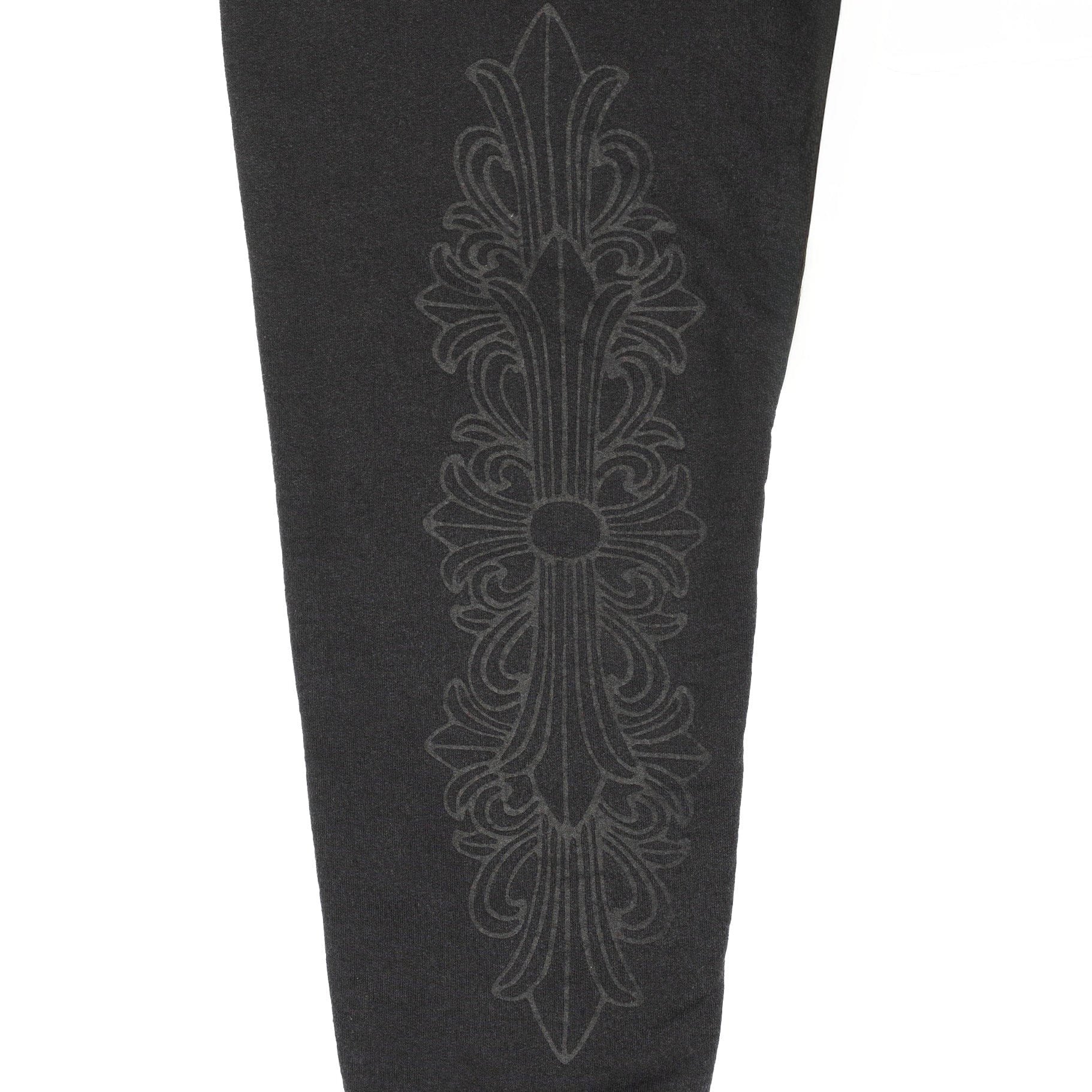 Chrome Hearts Horseshoe Floral Dagger Logo Hooded Sweatshirt Black Black (Thermal Lined) Pre-Owned