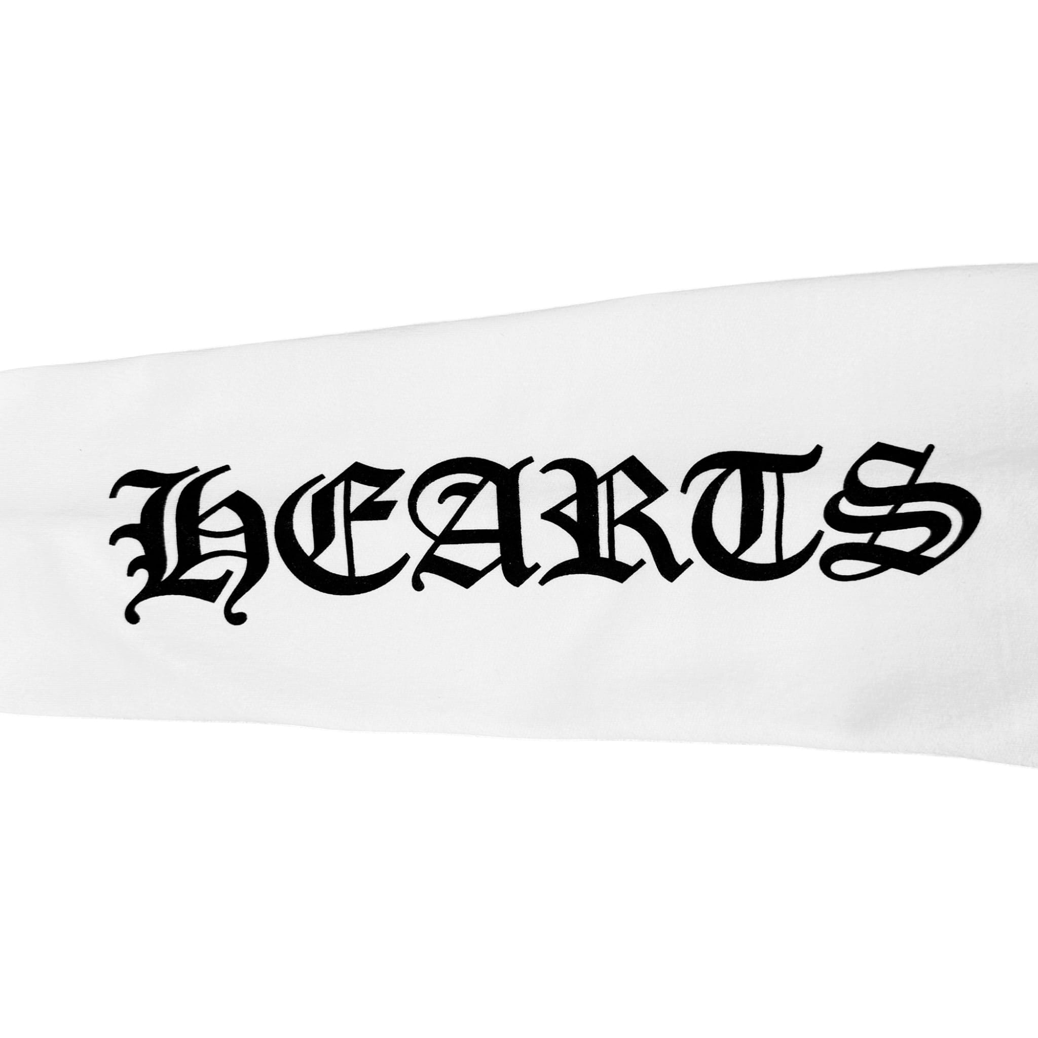 Chrome Hearts Vertical Logo Zip Up Hooded Sweatshirt White Black