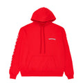 Chrome Hearts Scroll Logo Hooded Sweatshirt Red White
