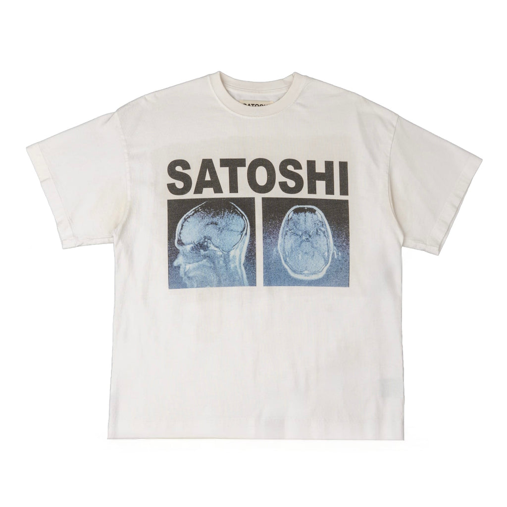 Satoshi Nakamoto A Lot On My Mind Short Sleeve Tee Shirt White Pre-Owned