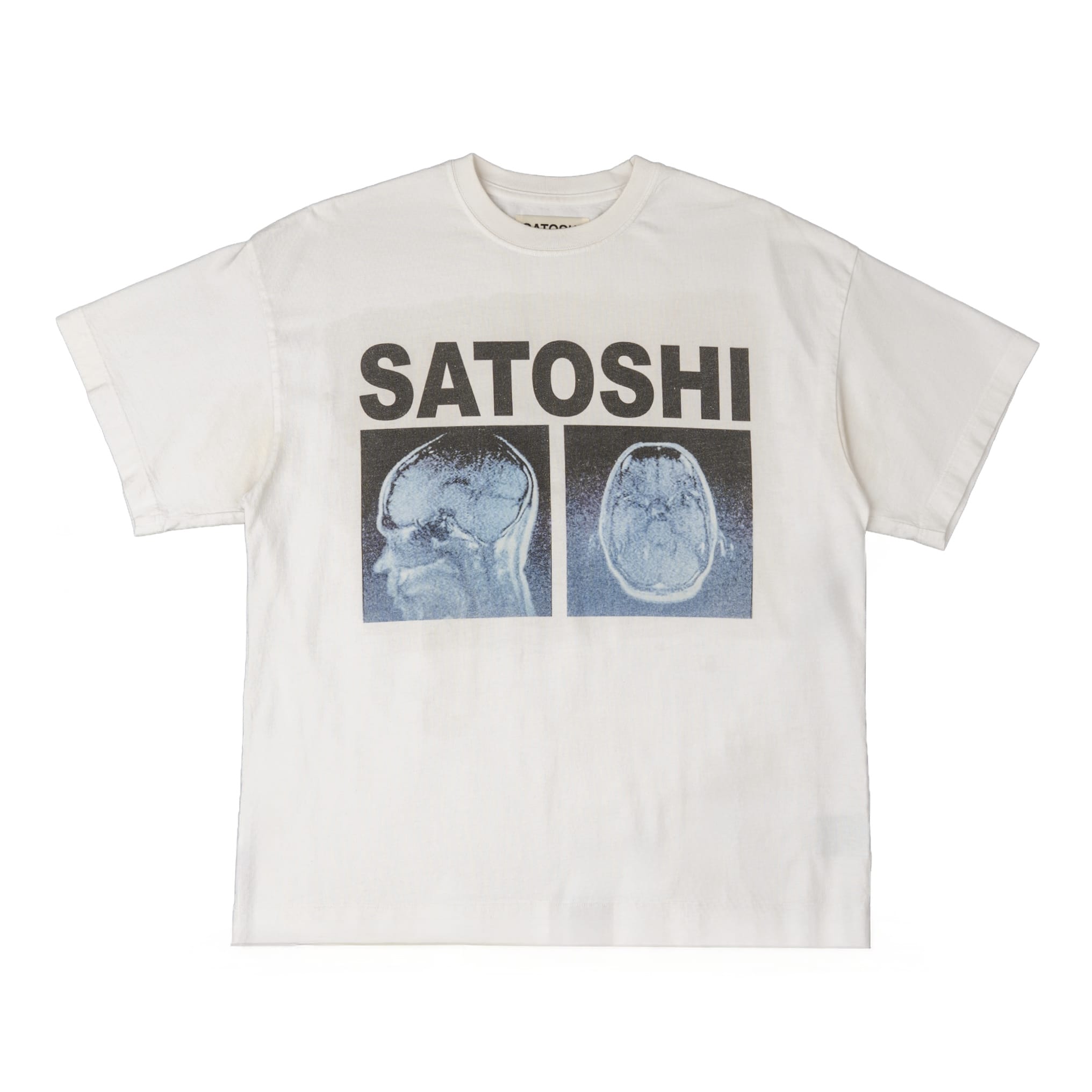 Satoshi Nakamoto A Lot On My Mind Short Sleeve Tee Shirt White Pre-Owned