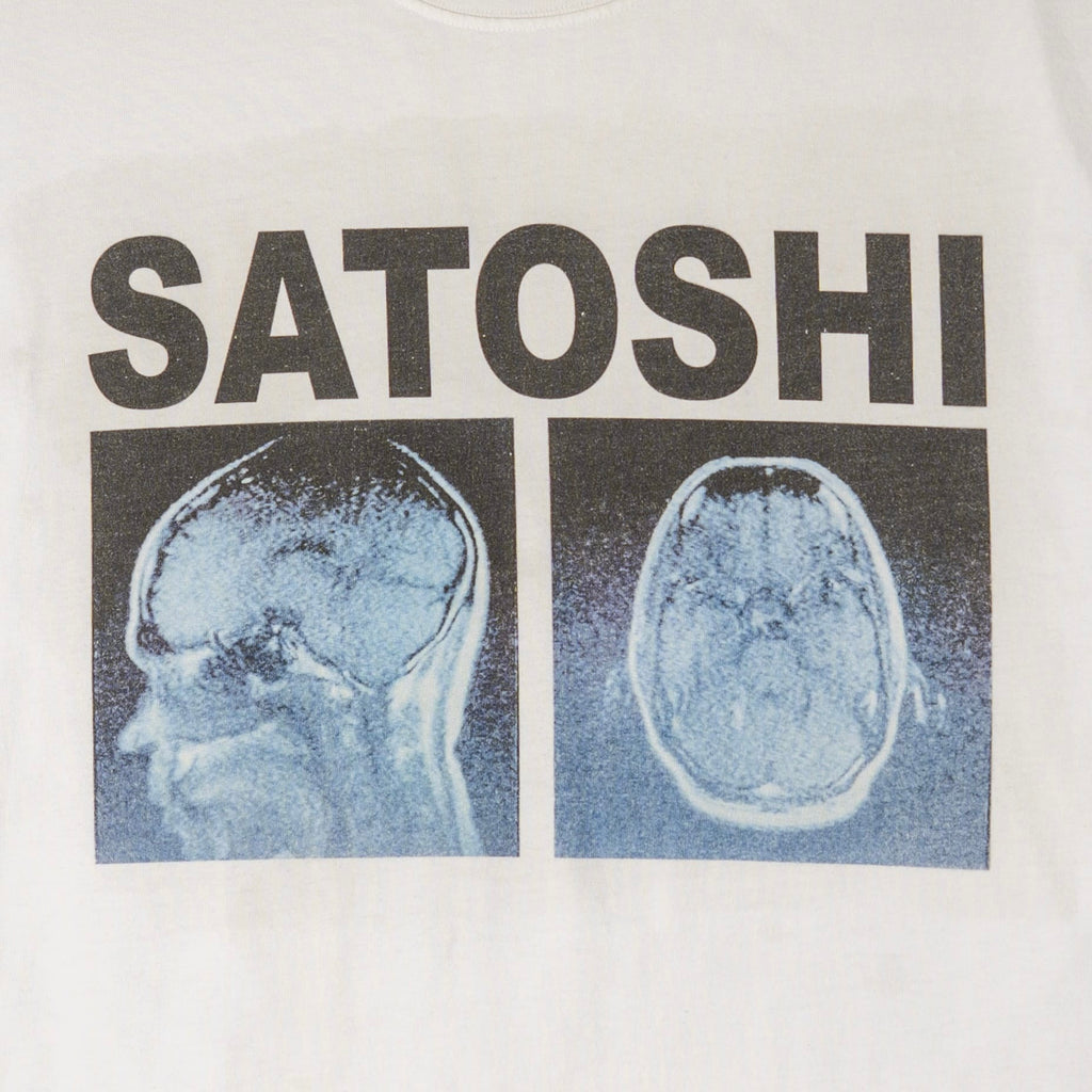 Satoshi Nakamoto A Lot On My Mind Short Sleeve Tee Shirt White Pre-Owned