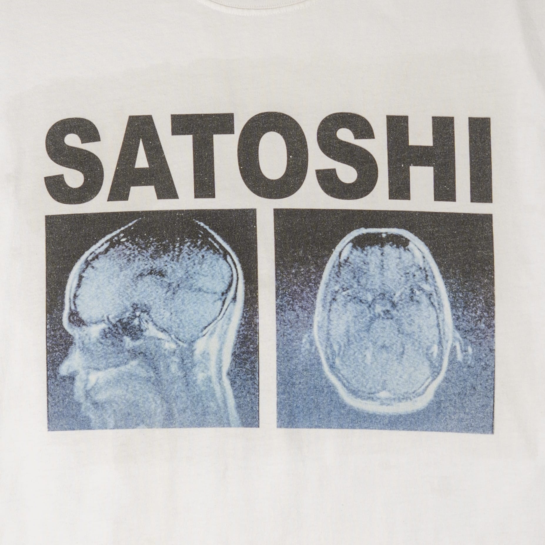 Satoshi Nakamoto A Lot On My Mind Short Sleeve Tee Shirt White Pre-Owned