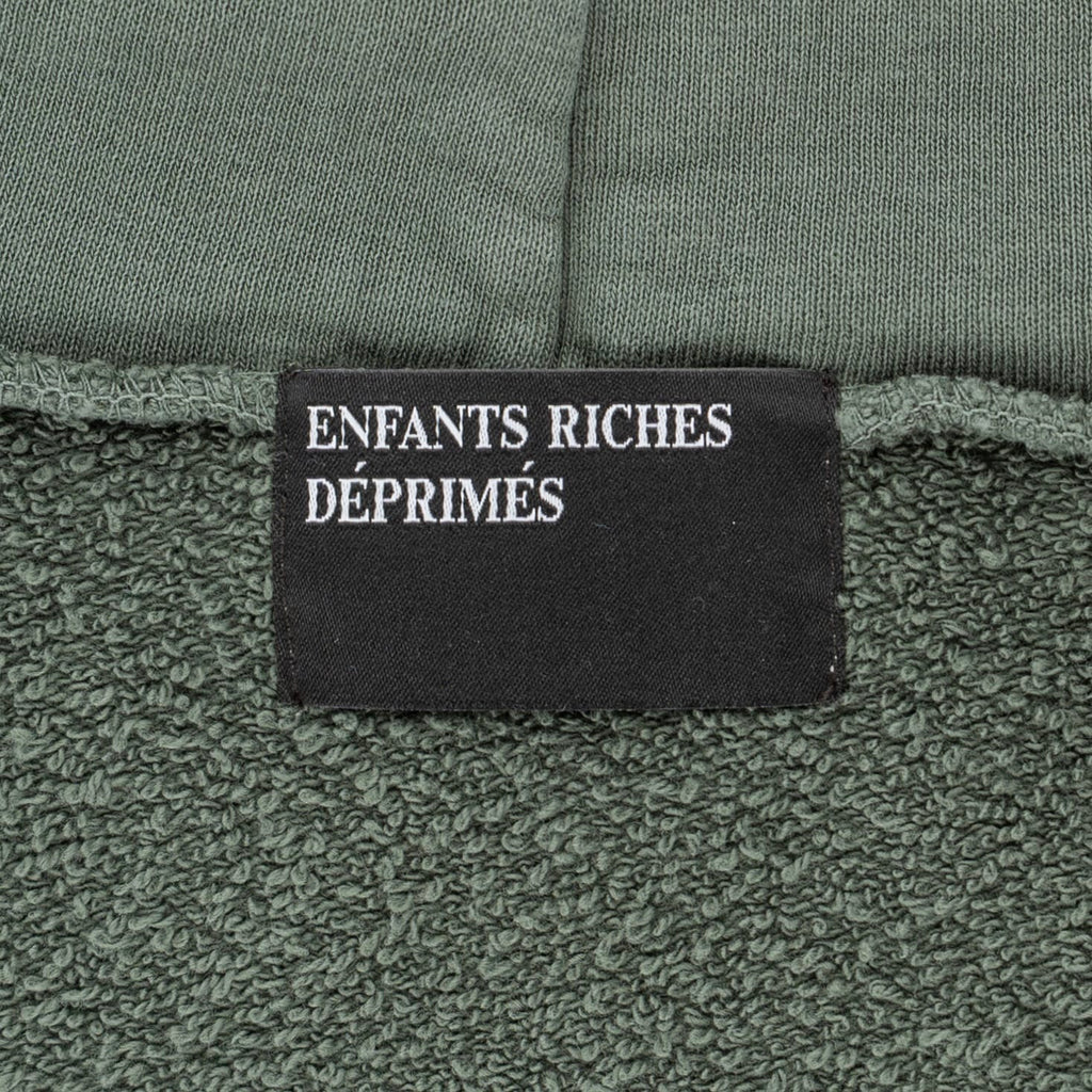 Enfants Riches Déprimés Sweet Surrender Of Alice Logo Hooded Sweatshirt Faded Green White