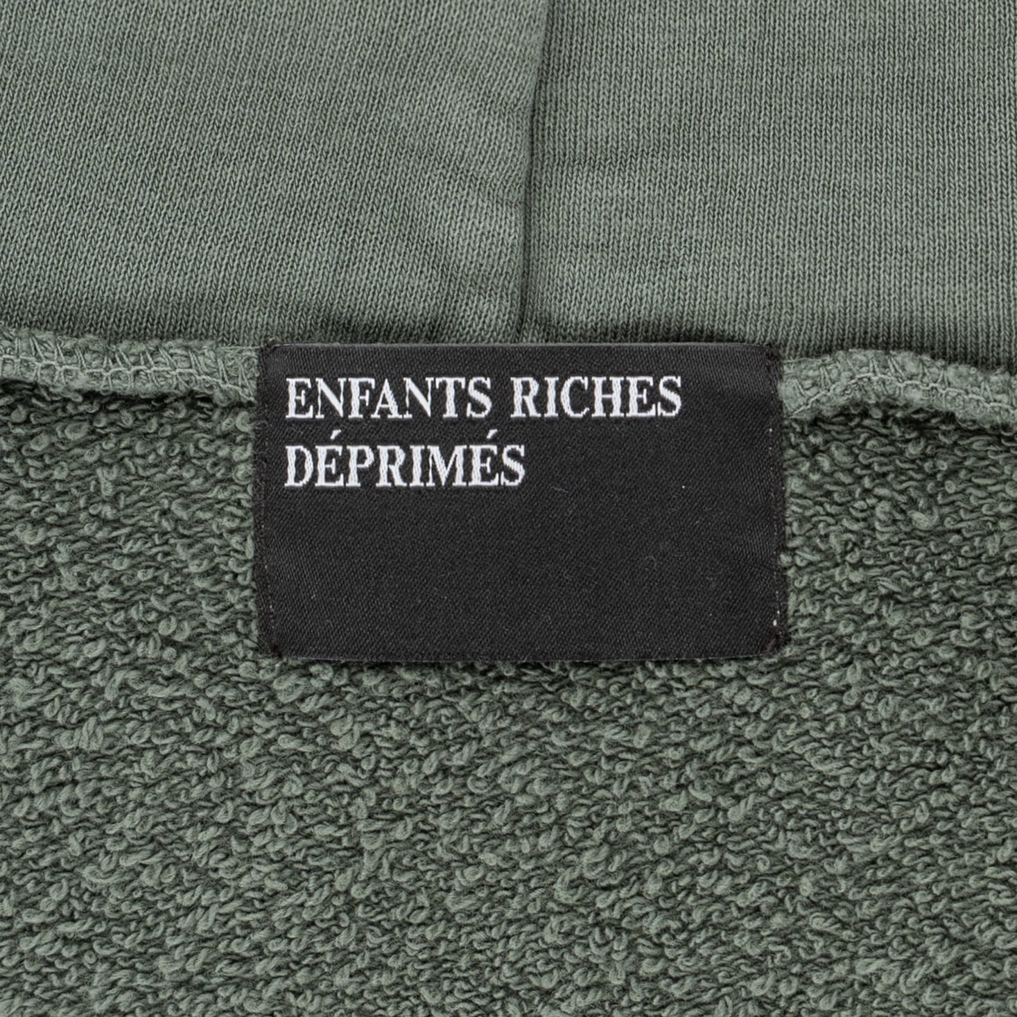 Enfants Riches Déprimés Sweet Surrender Of Alice Logo Hooded Sweatshirt Faded Green White