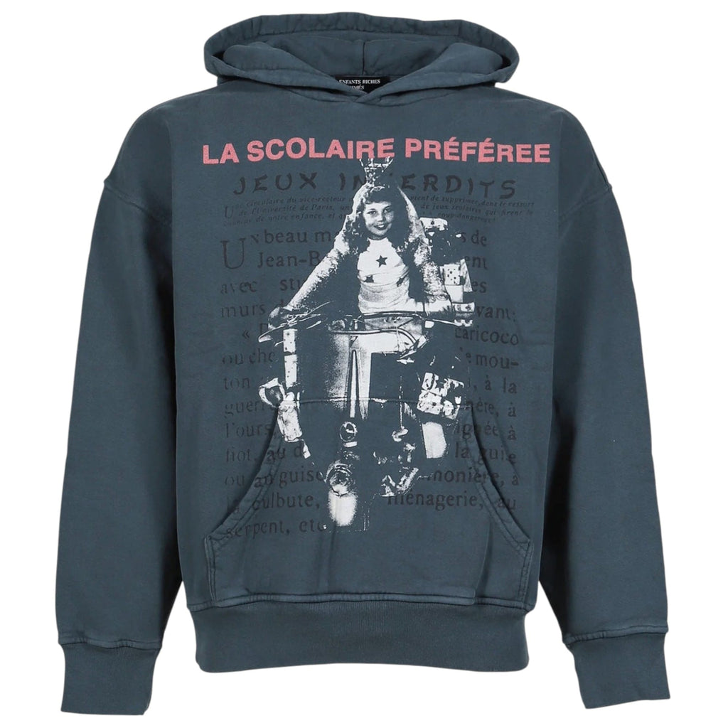Enfants Riches Déprimés Favorite School Girl Hooded Sweatshirt Forest Green Pre-Owned