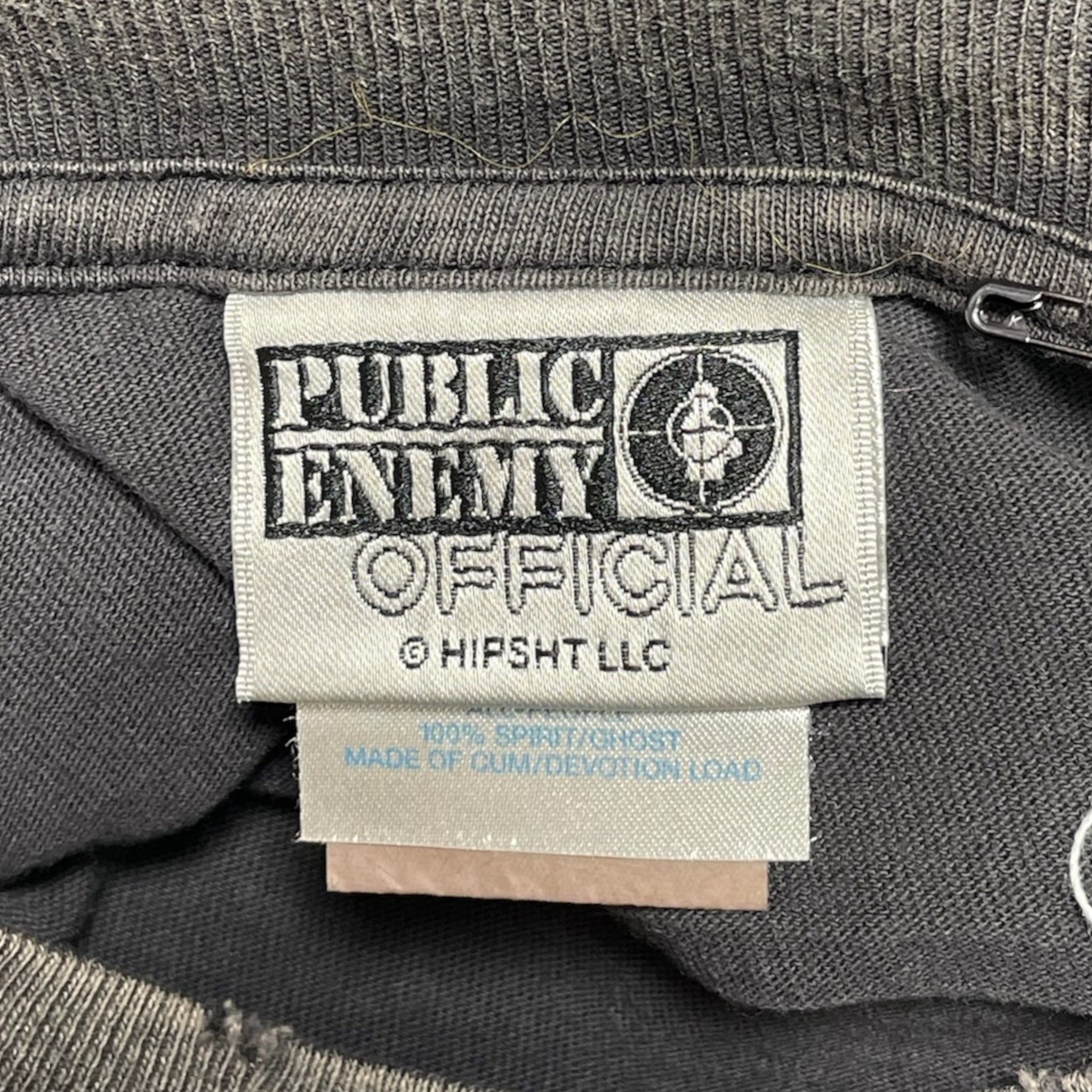 Saint Michael x Public Enemy Saint Enemy Logo Short Sleeve Tee Shirt Black White