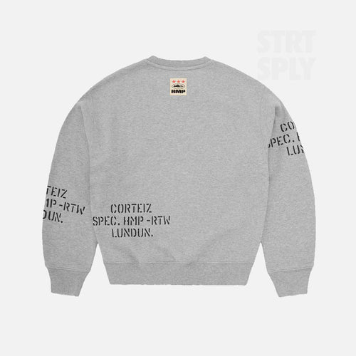 Corteiz RTW HMP Stencil Sweater - Light Heather