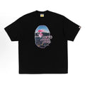 BAPE Style "Tokyo Bathing Story" Mt. Fuji Ape Head Tee - Black