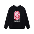BAPE Pink Camo Ape Head Graphic Crewneck Sweatshirt