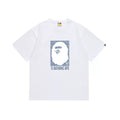 BAPE Style Box Ape Head Short-Sleeve Tee - White/Blue