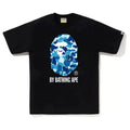 BAPE Style Camo Big Ape Head Short-Sleeve Tee - Black/Blue