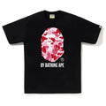 BAPE Style Camo Big Ape Head Short-Sleeve Tee - Black/Pink