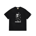 BAPE Style Dark Camo Big Ape Head Short-Sleeve Tee - Black