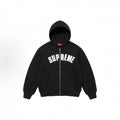 Supreme Arc Thermal Lined Zip Up Hooded Sweatshirt - Black