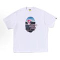 BAPE Style "Tokyo Bathing Story" Mt. Fuji Ape Head Tee - White