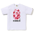 BAPE Style Camo Big Ape Head Short-Sleeve Tee - White/Pink