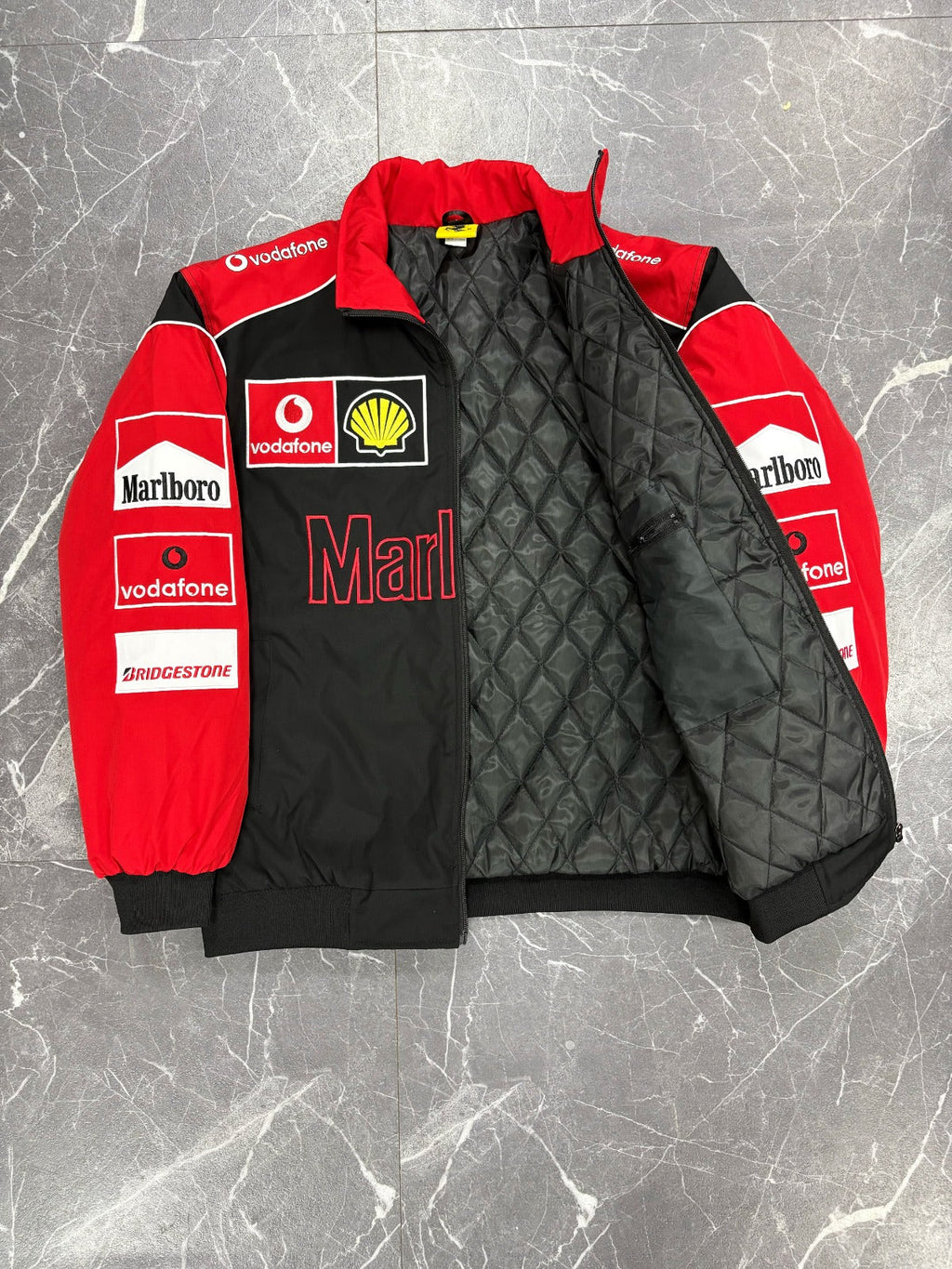 F1 Marlboro x Ferrari Embroidered Vintage Racing Jacket