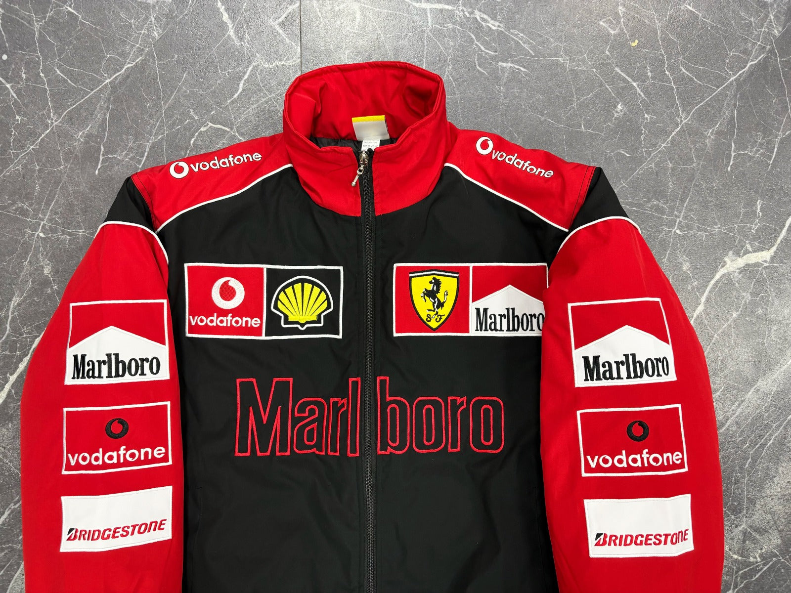 F1 Marlboro x Ferrari Embroidered Vintage Racing Jacket