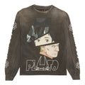Saint Michael x Pluto Logo Long Sleeve Tee Shirt Black Multi Pre-Owned