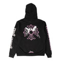 Chrome Hearts x Deadly Doll Online Exclusive Plus Logo Hooded Sweatshirt Black Pink Multi